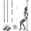 Minglez Palo Pole Dance da Casa Palo Professionale per Stripping con Prolunga per Soffitto, Palo per Strip Dance Resistente per Appartamento, Cassaforte/Casa((2.3-2.75m/7.5-9ft) pole Set)