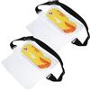 FUNNETOYU 2 Pezzi Marsupio per Telefono in PVC, Borsa con Cintura Regolabile in Vita, Protezione Affidabile, per Corsa e attività Acquatiche