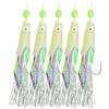 Vootnifig Notte Fishing Hook Rig 5pcs Luminoso Perline Glow | Ganci in acciaio ad alto tenore di carbonio, perline luminose, pronte per il mare, pellicola per flash