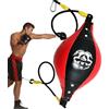 Generico Palla Tesa Doppia Estremità - Pelle PU | Attrezzatura Da Boxe Pavimento-Soffitto | Strumento Di Allenamento Per Riflessi MMA Coordinazione E Fitness Domestico