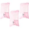 TEHAUX 3 Pezzi Borsa per Scarpe da Danza Rosa Chiusura a Coulisse Mesh Traspirante, Portatile per Studio o Viaggio, per Ballerine e Scarpe da Balletto