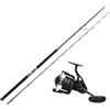 A&M Angelsport SGS Combo Heavy 3,05 m 60-150 g con mulinello 8000 FD | 2 pezzi, Shore Jigging, resistente all'acqua salata, per grandi predatori marini e lanci larghi