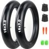 ZUKKA Confezione da 2 camere d'aria per bicicletta, 20/26 x 3,0/4,0, valvola AV35 mm, con 2 tappi per valvole fluorescenti e 2 leve per pneumatici, adatte per biciclette elettriche e motoslitte