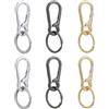 AMANDELIZABE 6 moschettoni rimovibili, portachiavi carabiner, portachiavi a moschettone, gancio a moschettone, portachiavi piccolo, portachiavi con moschettone per uomo e donna