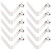 TEMPNAP Clip a Molla per Kayak 20 Pezzi in Acciaio Argento | Struttura Robusta, Resiste a Piegature e Deformazioni, Accessori per Barche e Attrezzatura da Pagaia
