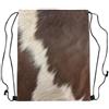 Homewish Zaino con coulisse per viaggi, pittura a olio Planet Borse con coulisse, Bianco e marrone., 33cmx40cm