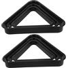 VALICLUD 6 Pezzi Supporto Triangolo per Tavolo da Biliardo in Plastica Nera, Facile da Usare e Portatile, Accessorio a Casa al Bar
