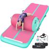 FBSPORT Tappetino gonfiabile da ginnastica ad aria, spessore 10,2 cm e rullo ad aria, 101,6 x 60 cm, con pompa ad aria elettrica, 3 m, per uso domestico, cheerleader, allenamento, parco, yoga