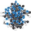 Healvian 100 Pezzi Connettore per Acciaio Inox Pesca Space Bean in Blu