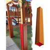 Generic Protezione di sicurezza per bastoni da basket, 2,1 m, per parchi giochi per bambini, adatto per pali da 5-25 cm, 29,2 x 29,2 cm, per pali a baldacchino, protezione dagli urti