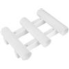 Generic Porta Canna da Pesca con Foro di Installazione 4,8 Cm per Uso Esterno | Plastica ABS resistente, design a 3 tubi, viti incluse, montaggio facile