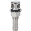 OKUMEYR Sfiato Serbatoio Carburante per Barca, Sfiato Carburante della Barca Dritto in Acciaio Inox 316, Argento, per Oil Filler e Yacht, Finitura a Specchio, Resistente alla Corrosione