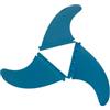 TUXCAXI Attrezzatura da Surf con Pinne per tavola da Paddle Surf in Nylon | qualità Master Waves. Ampia applicazione. La pinna per tavola da longboard/shortboard collega perfettamente le curve e