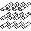 LT Easiyl 12pcs Bicicletta Nero Elastico Silicone Strap Bike Fisso Silicone Strap per Fari Della Bicicletta Fanali Posteriori Auto Registratori di Guida