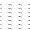 BESTonZON 40 Pezzi Clip Molla Molla Forma di V per Pagaia Kayak Asta Tenda e Ombrello Clip Bottone Doppio per Fissaggio e Tubo Campeggio