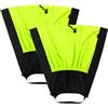 iplusmile 2 Pezzi Ghette Impermeabili Regolabili per Gambe, Coprigambe da Trekking Oxford, Resistenti all'Acqua e Antistrappo, Verde Fluorescente, per Outdoor