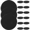 VILLCASE 15 Pezzi Tappi per Gambe Tavolo da Biliardo in Eva Nero, Regolabili e Antiscivolo, Accessori per Stabilizzare Tavoli da Gioco in Club e Sale Giochi