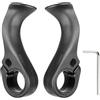 VlHpnpe Manopole di estensione per manubrio leggere regolabili con poggiapolsi in nylon per mountain bike Impugnatura in nylon per estremità asta