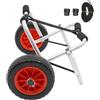 KigerNee Carrello pieghevole per kayak, carrello pieghevole per canoa, carrello da trasporto, barca, capacità di carico 80kg, ruote da 25,4 cm, ruote pneumatiche in PU, pneumatici da fuoristrada, adatto alla