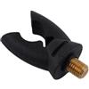 Tufgo Supporto per canna da pesca in silicone per pesca alla carpa, filettatura 3/8, compatibile con canna da pesca per baccelli, bastoni, treppiedi, nero