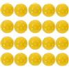 Alipis 20 Pezzi Palla da Allenamento Pickleball Cava 74mm 40 Fori Gialla | Pe, Flusso D'aria Aerodinamico, Controllo Migliorato, per Principianti e Nuove Sessioni di Allenamento