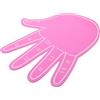 Kisangel Mano Gigante in Schiuma Eva Rosa, Morbida e Leggera con Dita Separate per Eventi Sportivi e Tifo
