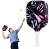 Generic Vetroresina Pickleball Paddles Honeycomb Core antiscivolo | LED Pickleball Accessori per il gioco notturno Donne Uomini Pagaie incandescente Outdoor Indoor Court Sport Gioco di squadra