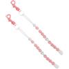 FOYTOKI Contatore di Punteggio da Golf Catena di Perle, Bracciale Rosa