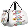 GuoChe Borsone da viaggio per bambini, ragazzi e ragazze | Borsone sportivo Overnighter Duffle Sleepover Bag con scomparto per scarpe Just A Girl Who Loves To Travel Triple