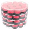 GATHINESS 60 Pezzi Overgrip per Racchetta da Tennis, Nastro Grip Racchetta, Pu Rosso, Antiscivolo, per Impugnature di Racchette e Atleti