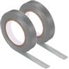 PATIKIL 20 m Grip Finishing Tape 2Pcs PVC Racchetta Nastri Grigio