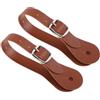 SAFIGLE 2 Pezzi Cinturini in Pelle Pu per Speroni da Equitazione Regolabili Portatili per Uomo e Donna Accessori per Addestramento Equestre e Passeggiate a Cavallo