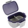 WRITWAA Scatola Isolata per Esche con Doppio Scomparto in Plastica Bianca, Porta Vermi e Larve, Mantiene Temperatura Ottimale, Portatile per Qualsiasi Ambiente di Pesca