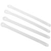 TOYANDONA Set da 4 Cinghie PVC la Scarponi Regolabili e Sci Snowboard per Bianco con Fibbie Metalliche, Riducono Disagio e Distribuiscono Pressione Invernali per Sport All'aperto