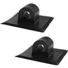 OSALADI 2 Pezzi Staffa di Montaggio Motore per Kayak e Canotto in PVC Nero