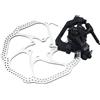 NHABXGDS Freni MTB Mountain Bike Pinza Freno a Disco con Doppia Trasmissione a pistone Freno per Bicicletta Parti di Biciclette con rotore da 160 mm(Rear Brake HS1)