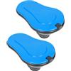 CORHAD 2 Pezzi WC Portatile Temporaneo in Plastica Nero per Cantiere | Uso Outdoor e Area Lavori, Pratico e Resistente, Struttura Robusta e Sicura