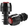 Generic Mount Alluminio Bike Manubrio End Luce di Sicurezza Alta Luminosità LED con Varie Modalità Lampeggianti per in Dark Bike Spia