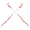 NAMOARLY Contatore Punteggio Golf Bracciale, Design a Perline, Rosa