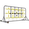 Generic Goalie Training Rebounder Rete Calcio Telaio Allenamento Portiere Struttura Autoportante Rete Tensionata Mobilità con Ruote Materiale Acciaio Eva