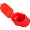 CORHAD Toilette Portatile Semplice in Plastico Rosso per Lavoratori