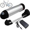 WSDAV Batteria a Forma di Bottiglia d'Acqua, Pacco Batteria al Litio da 36 V e 48 V, 8 Ah, 10,4 Ah, 12 Ah, 15 Ah e 17 Ah, per Motore da 0 a 750 W con Caricabatterie