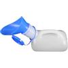 PRETYZOOM Urinatoio Uomo Portatile in Plastico Bianco 1000ml Beccuccio Trapezoidale Leggero e Facile da Pulire per Emergenze in Auto e Campeggio