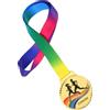 iplusmile Sports Medals in Lega di Zinco Oro con Nastro, medaglie Premio per Running e Track Events, per Atleti e partecipanti