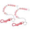 HOLIDYOYO Contatore di Punteggio da Golf a Perline, Braccialetto Rosa