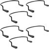 GATHINESS 6 Pezzi Billiard Table Pocket Bracket Kit, Supporto per Tasca da Biliardo in Plastica Nero, Installazione Facile, per Tavolo da Biliardo, Casa e Bar