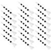 CIYODO 20 Pezzi Tee da Golf a Righe con Punte, Plastica | Supporto per Pallina da Golf, Altezza Regolabile 70mm, Nero, per Campo, Set Versatile
