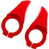 RUNROTOO Manopole Bici Ergonomiche Thumb Rest, Rosse, 1 Paio | Pc, Impugnatura Confortevole, Accessori per Manubrio Bicicletta, Design Ergonomico per Guida Stabile