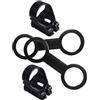 ifundom Gancio Maschera boccaglio e Accessori per Immersioni, Nero, Silicone e ABS, Confezione da 4 Pezzi, Universale, per Tubo Snorkel e Maschera
