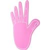 GLEAVI Schiuma Eva Mano Gigante a Cinque Dita Rosa per Tifoseria | Accessorio Comodo e Riutilizzabile, per Scuole e Partite di Football, Sostegno a Mani, Striscioni e Foto